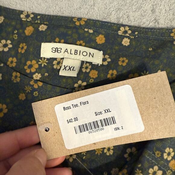 Albion Womens Floral Print Blouse TShirt - Picture 4 of 5